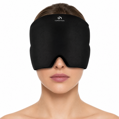 Copper Heal® Gorro de Gel para Migraña y Dolor de Cabeza – Compresa Fría y Caliente Reutilizable para Alivio y Relajación