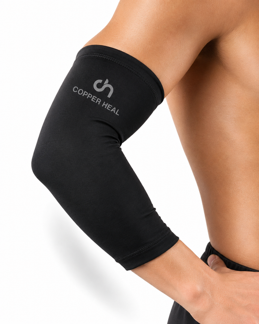 Copper Heal® Codera de Compresión – Soporte para Codo, Ajuste Cómodo y Flexible para Uso Diario