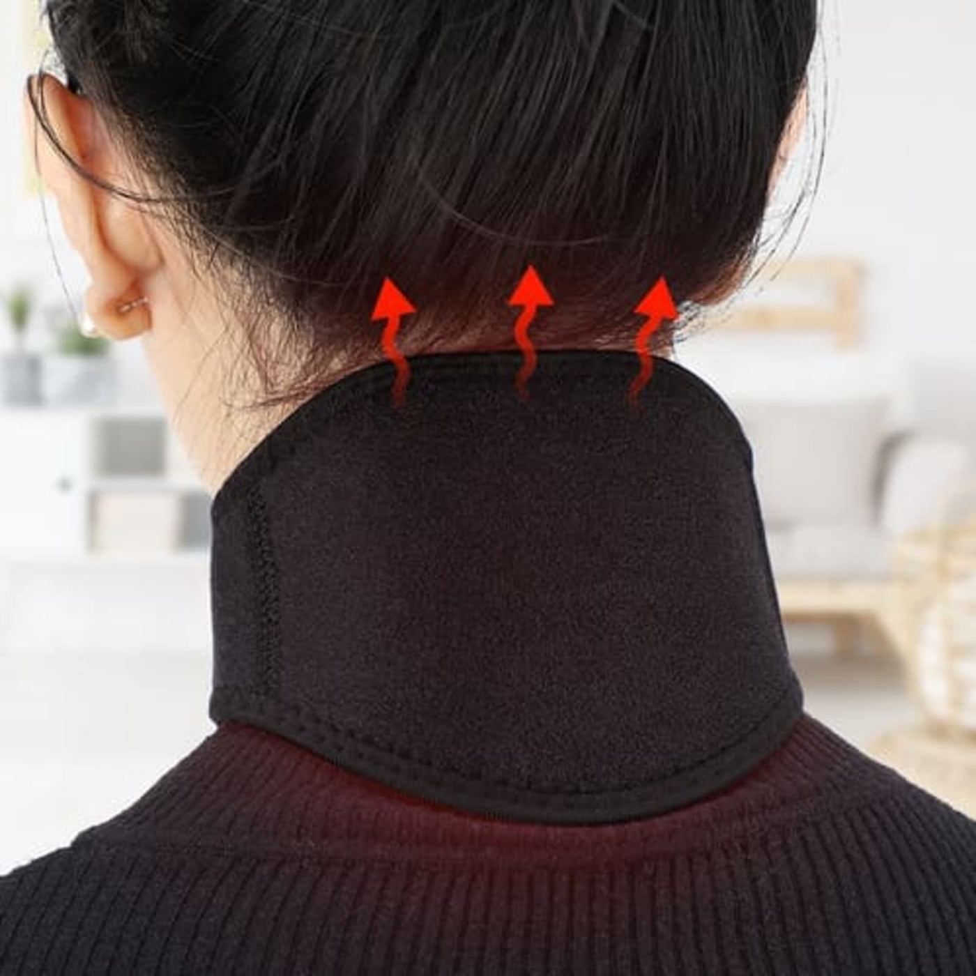 Soporte para Cuello – Almohadilla térmica con imán natural, collar de cuello ajustable