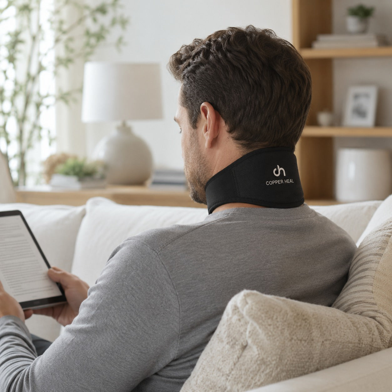 Copper Heal® Soporte Cervical para Cuello – Collar Térmico Ajustable para Alivio y Compresión